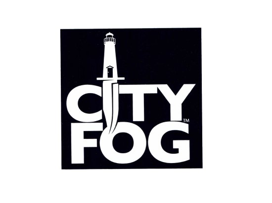 CITY FOG シティフォグ　CF BOLD STICKER BLACK