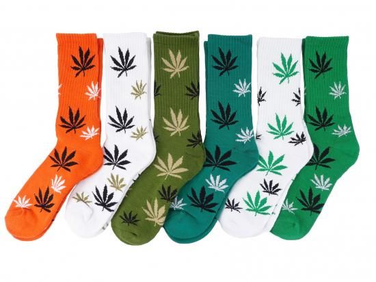 MEN'S  CREW  LEAF  SOCKS  