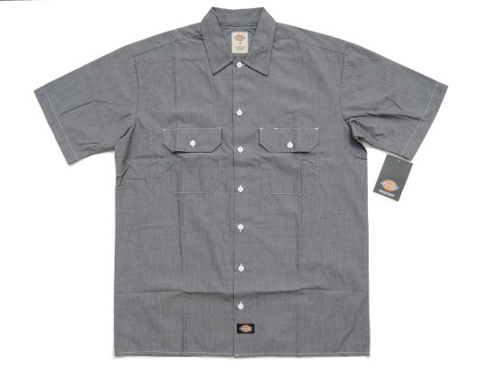 DICKIES WS509 CHAMBRAY S/S SHIRT ֥졼 ȾµNVC ͥӡ֥졼