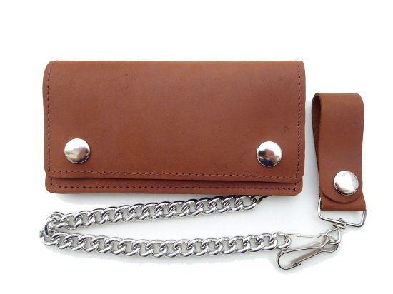 PULL-UP LEATHER  6INCH CHAIN  WALLET  チェーンつき 6インチ ロングウォレット  USA製