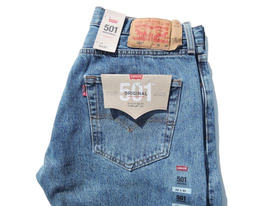 LEVI'S 501 リーバイス Straight Fit Jeans Medium Stone Wash  ストレートフィット ミディアムストーンウォッシュ L30