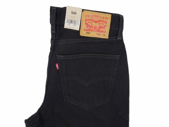 LEVI'S 550 リーバイス Relaxed Fit Jeans Black リラックスフィット ブラック L30 Non-stretch