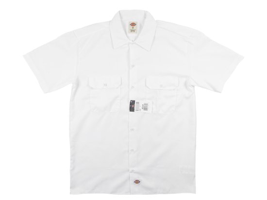 <img class='new_mark_img1' src='https://img.shop-pro.jp/img/new/icons8.gif' style='border:none;display:inline;margin:0px;padding:0px;width:auto;' />DICKIES #1574 SHORT SLEEVE WORK SHIRT 半袖ワークシャツ WH / White ホワイト
