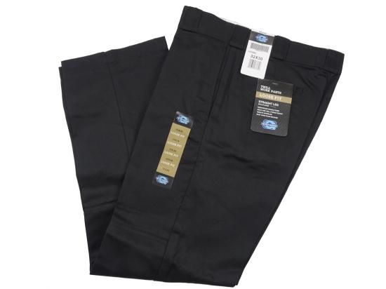 LA GATE  #983 Loose Fit Double knee Work Pants Black