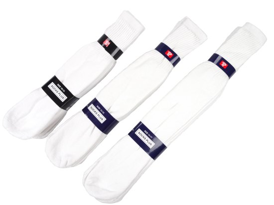 MEN'S  TUBE SOCKS 塼֥å  MIDDLE-HIGH SOCKS ߥɥ/ϥ/󥰾 4­ WHITE