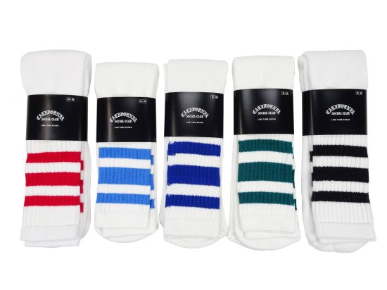 MEN'S  LINE TUBE SOCKS 饤塼֥å  HIGHSOCKS ϥ/󥰾 