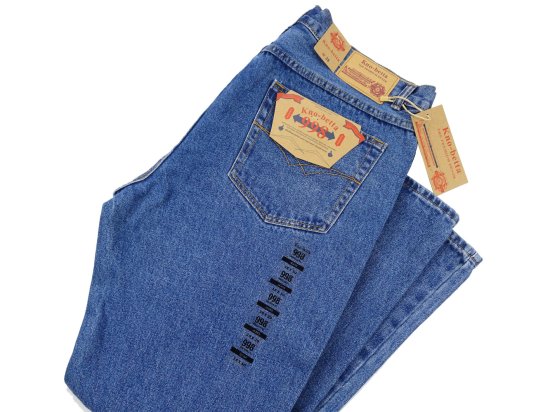 LA GATE Kno-Betta  #998 Classic Jeans Straight Denim Dark Blue