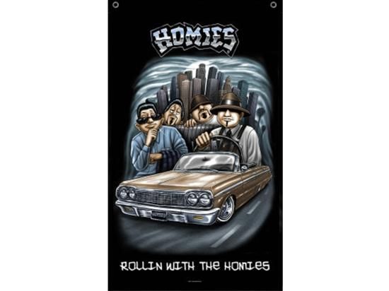 HOMIES 3' X 5' - FLAG / BANNER - HOMIES - 