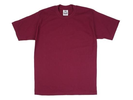 PRO CLUB ץ  Men's Heavyweight Short Sleeve Tee MAROON