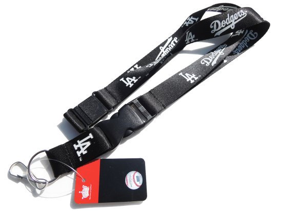<img class='new_mark_img1' src='https://img.shop-pro.jp/img/new/icons8.gif' style='border:none;display:inline;margin:0px;padding:0px;width:auto;' />Los Angeles Dodgers  Lanyard ロサンゼルス ドジャース ランヤード　Black x White