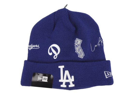 NEW ERA ˥塼 Los Angeles Dodgers All over Patch Knit