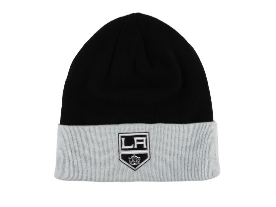 REEBOK NHL Los Angeles Kings Cuff Knit Beanie Black x Grey 