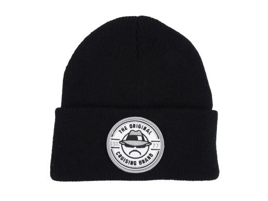 LOWRIDER MAGAZINE CIRCLE BEANIE BLACK 