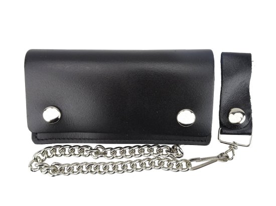 <img class='new_mark_img1' src='https://img.shop-pro.jp/img/new/icons8.gif' style='border:none;display:inline;margin:0px;padding:0px;width:auto;' />LEATHER  6INCH CHAIN  WALLET  Ĥ 6 󥰥å BLACK  USA
