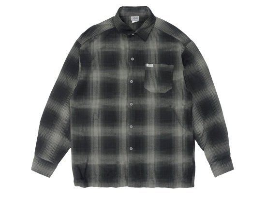 CalTop ȥåסLong Sleeve Flannel Shirt եͥ륷 BLACK&CHARCOL