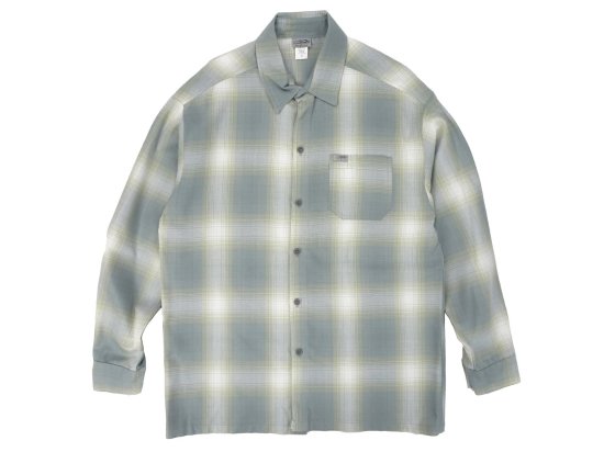 CalTop ȥåסLong Sleeve Flannel Shirt եͥ륷 NEW GREY