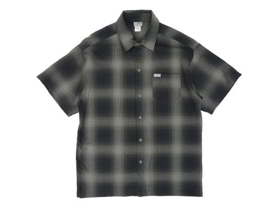 <img class='new_mark_img1' src='https://img.shop-pro.jp/img/new/icons8.gif' style='border:none;display:inline;margin:0px;padding:0px;width:auto;' />CalTop ȥå Short Sleeve Flannel Shirt եͥ륷 BLACK&CHARCOL