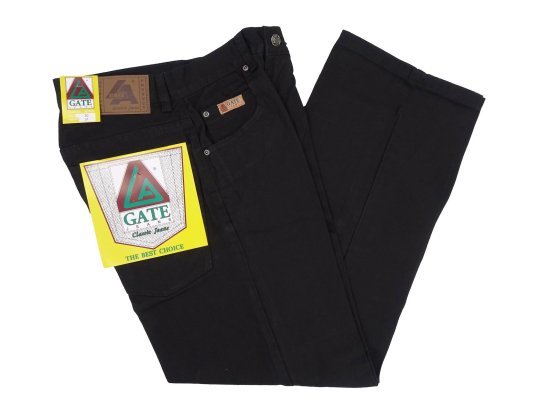 <img class='new_mark_img1' src='https://img.shop-pro.jp/img/new/icons8.gif' style='border:none;display:inline;margin:0px;padding:0px;width:auto;' />LA GATE CLASSIC JEANS #KN618 Black
