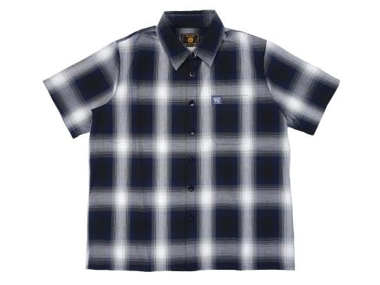 <img class='new_mark_img1' src='https://img.shop-pro.jp/img/new/icons8.gif' style='border:none;display:inline;margin:0px;padding:0px;width:auto;' />FB COUNTY Short Sleeve Checker Flannel Shirt  Royal/Grey/White