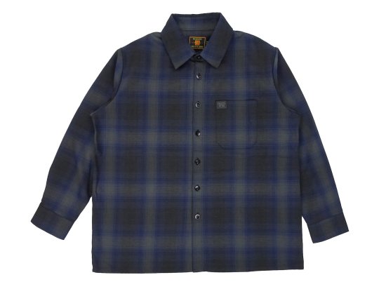 <img class='new_mark_img1' src='https://img.shop-pro.jp/img/new/icons8.gif' style='border:none;display:inline;margin:0px;padding:0px;width:auto;' />FB COUNTY Long  Sleeve Checker Flannel Shirt Royal/Black/Grey