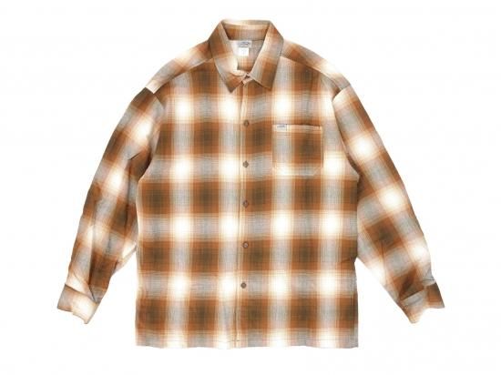 CalTop ȥåסLong Sleeve Flannel Shirt եͥ륷 CARAMEL