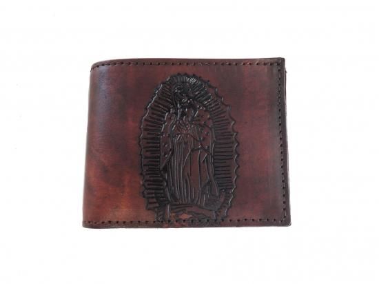 Antique Finish Slim Billfold Wallet 