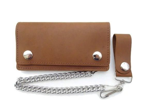 PULL-UP LEATHER  6INCH CHAIN  WALLET  Ĥ 6 å  USA