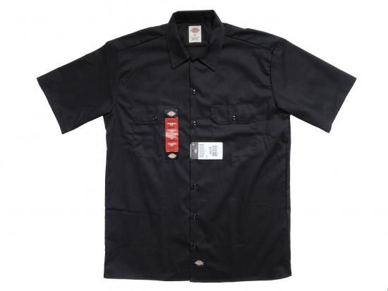 DICKIES #1574 SHORT SLEEVE WORK SHIRT Ⱦµ BLACK ֥å