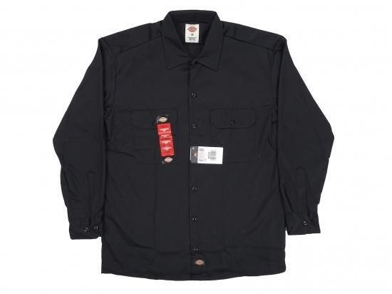 DICKIES #574 LONG SLEEVE WORK SHIRT Ĺµ BLACK ֥å