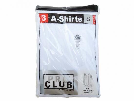 PRO CLUB ץ A-SHIRTS TANKTOP PACK A ֥󥯥ȥåץѥå WHITE 3ѥå
