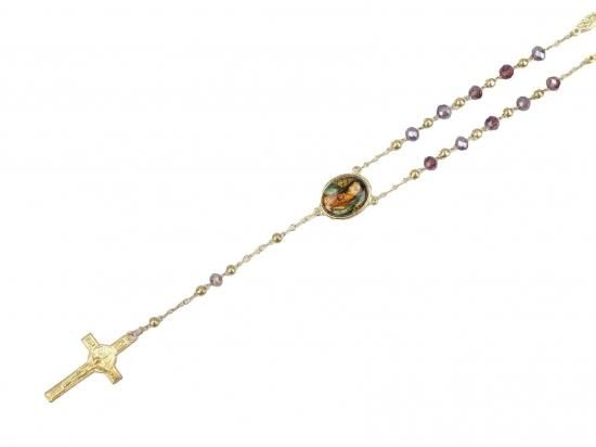 ROSARY  ꥪVirgen de Guadalupe Purple x Gold