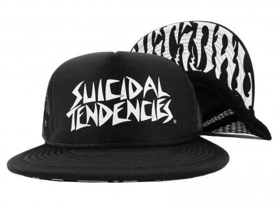 SUICIDAL TENDENCIES ƥǥ󥷡OG Flip Up Hat  Suicidal Brim Trucker Hat å奭å Black