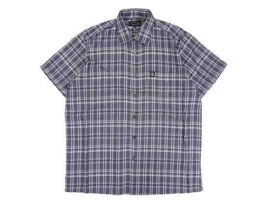 California Social Club Short Sleeve Plaid Shirt. å Navy