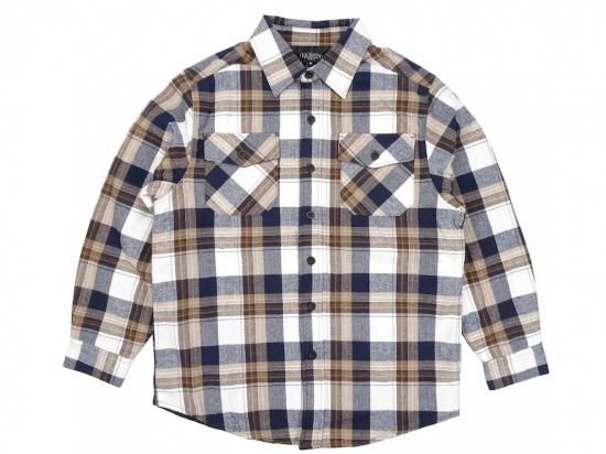 <img class='new_mark_img1' src='https://img.shop-pro.jp/img/new/icons8.gif' style='border:none;display:inline;margin:0px;padding:0px;width:auto;' />LA GATE FLANNEL JACKET եͥ ƥ󥰥ĥ㥱å #5 Ecru x Grey