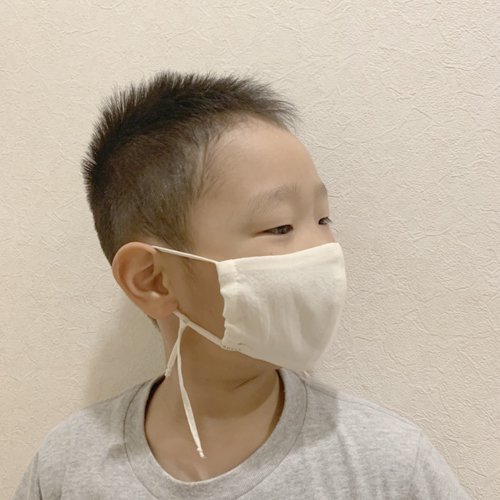 コットンガーゼ 立体マスク（子供用/4重仕立て） / オーガニックコットン