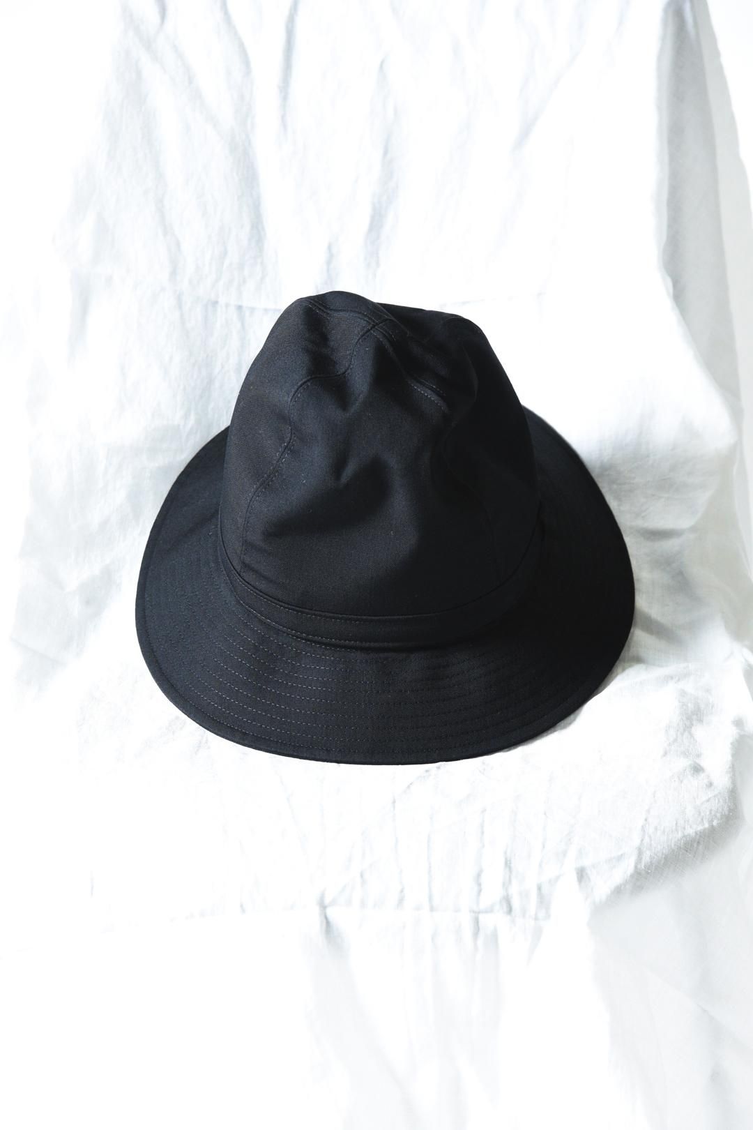 Yohji Yamamoto POUR HOMME ウールギャバ フェドラハット yohji yamamoto - pour homme | フェドラハット / シワギャバ