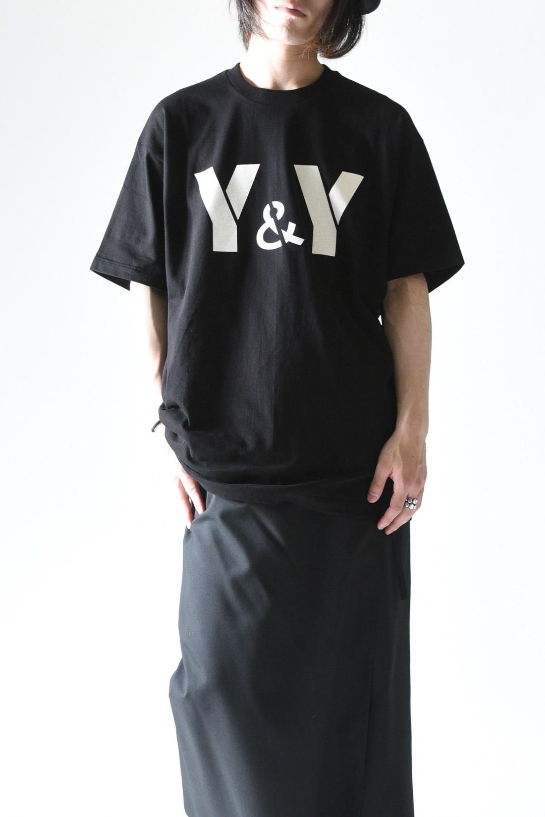 Yohji Yamamoto POUR HOMME 「Y&Y」プリントカットソー black Yohji Yamamoto POUR HOMME 「Y&Y」プリントカットソー black