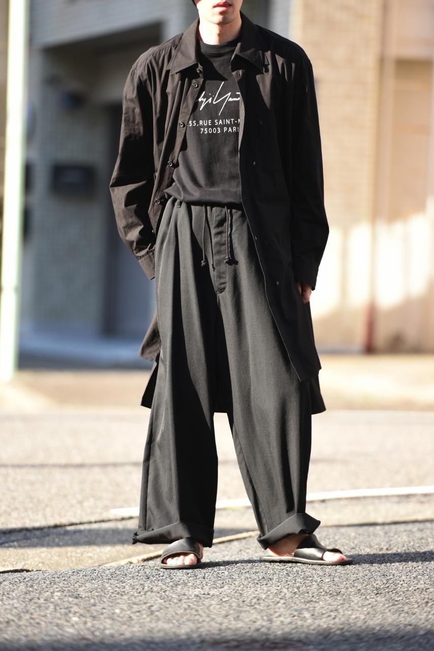 Yohji Yamamoto ヨウジヤマモト 定番 ウールギャバジン 紐パンツRの