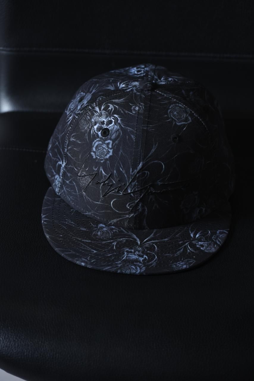 Yohji Yamamoto × New Era キャップ　スカルローズ　Y-3 美品】ニューエラ×ヨウジヤマモト スカルローズ キャップ 有名人