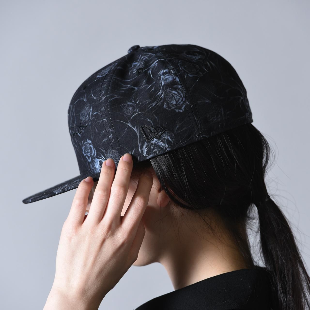 Yohji Yamamoto× NEW ERA 59FIFTY YY SIGN Skull&Rose - Ka na