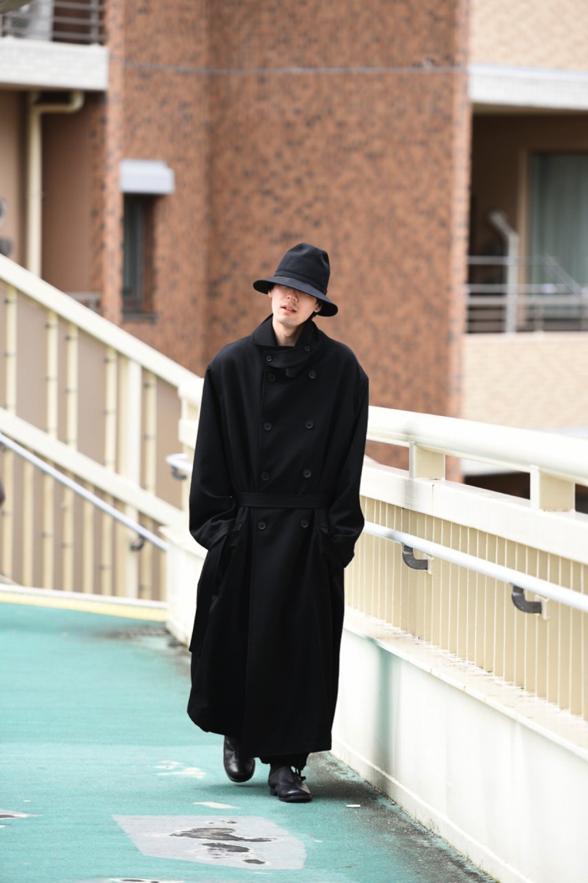 Yohji Yamamoto POUR HOMME シワギャバステンカラービッグコート - Ka na ta,Yohji Yamamoto取扱  Dear Joze. の通販サイト