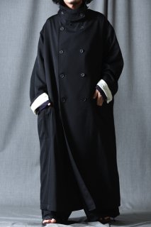Yohji Yamamoto POUR HOMME シワギャバステンカラービッグコート