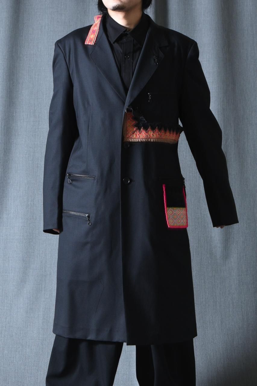 Y's BANG ON! 古布ロングジャケット/ピエス・ユニック(一点物