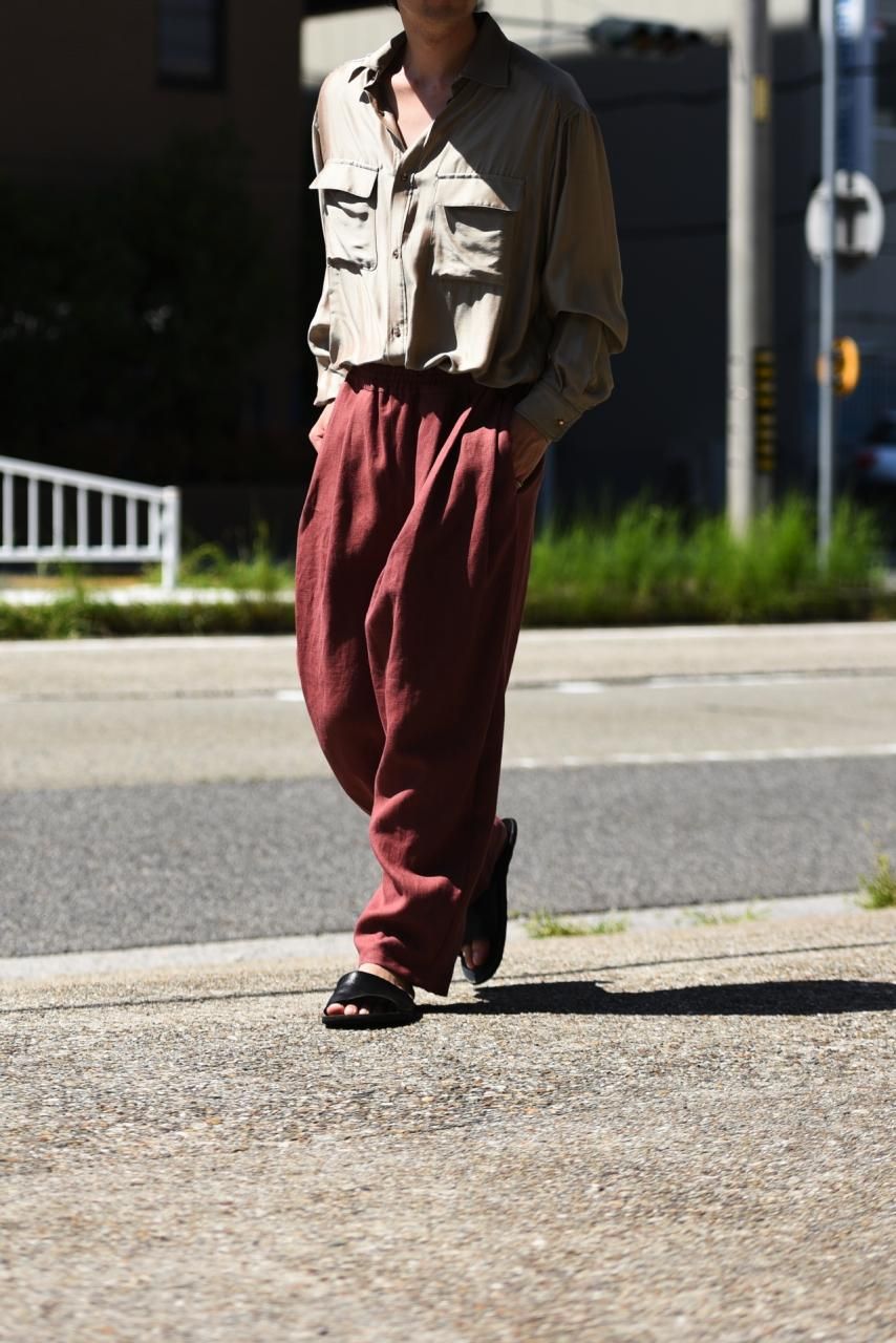 Ka na ta always 4 tack pants 2022 azuki - Ka na ta,Yohji Yamamoto取扱 Dear  Joze. の通販サイト