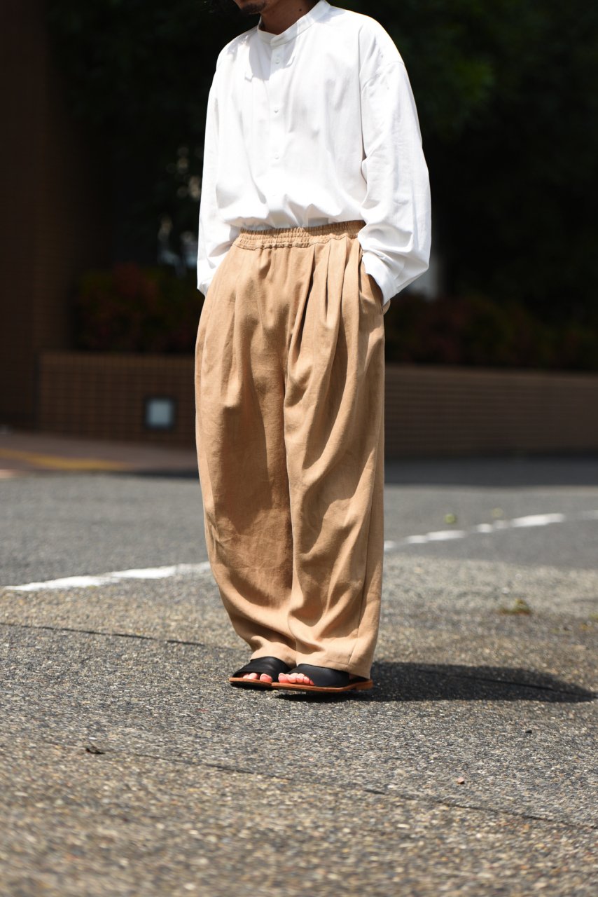 ka na ta one tuck pants ヘンプ - パンツ