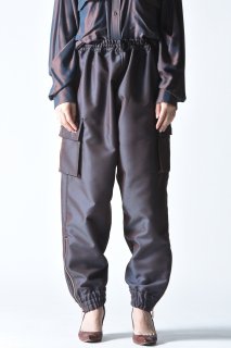 SUÉSADA Zip Cargo Pants Wine