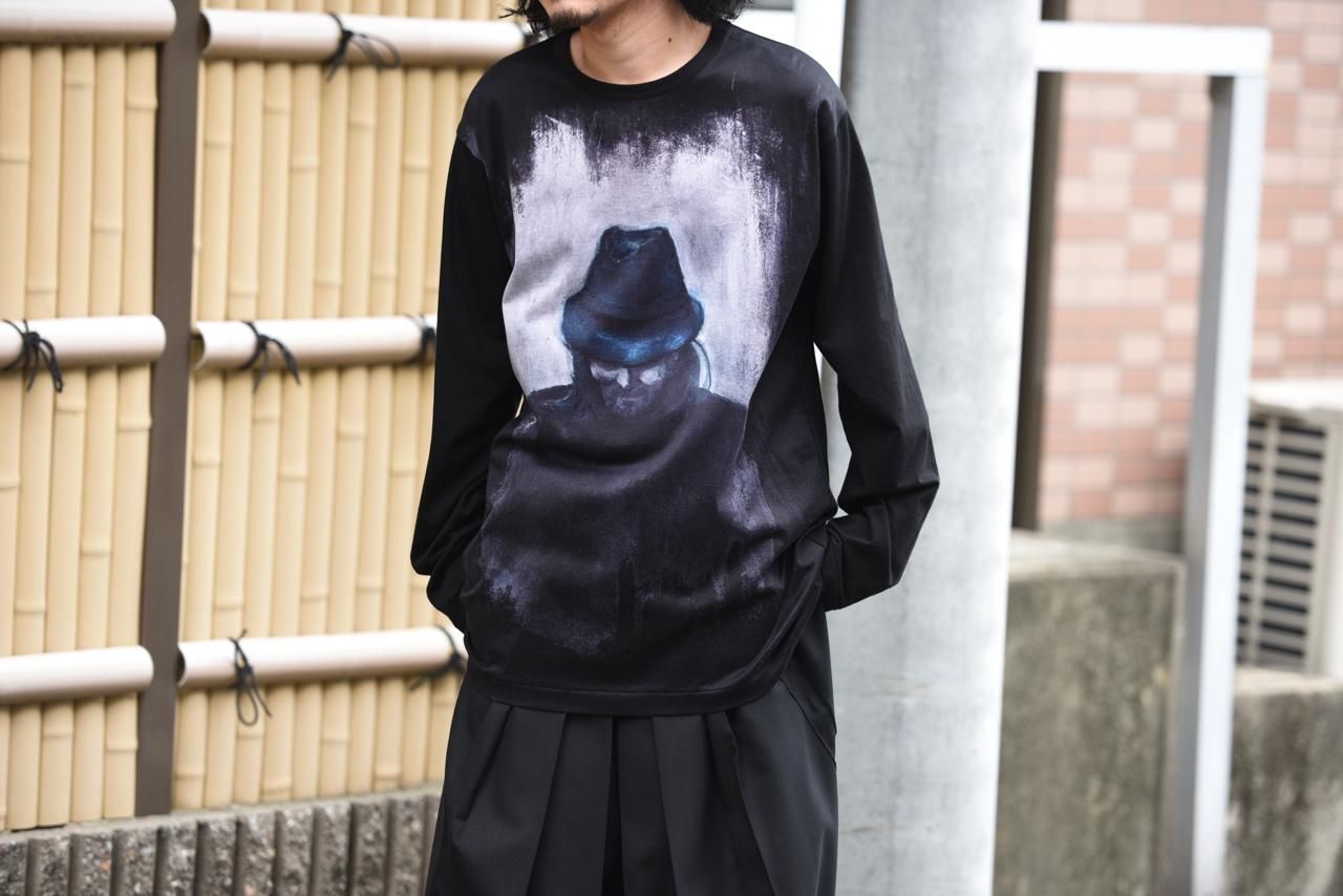 Yohji Yamamoto POUR HOMME 「山本耀司」プリントBIGカットソー Yohji Yamamoto POUR HOMME 「山本耀司」プリントBIGカットソー