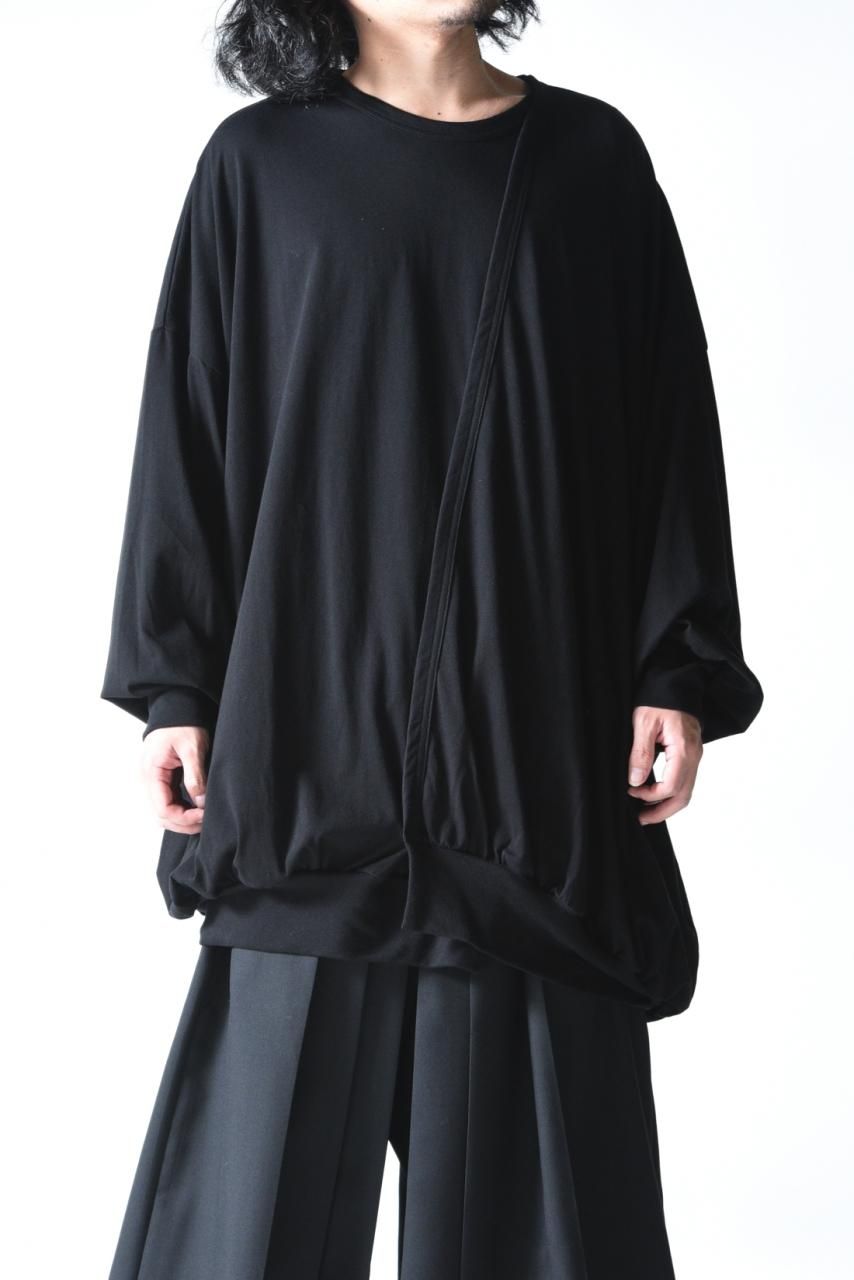 【美品】YONFA クーコーベスト　黒　ブラック Ground Y アシンメトリーQネックプルオーバー black - Ka na ta