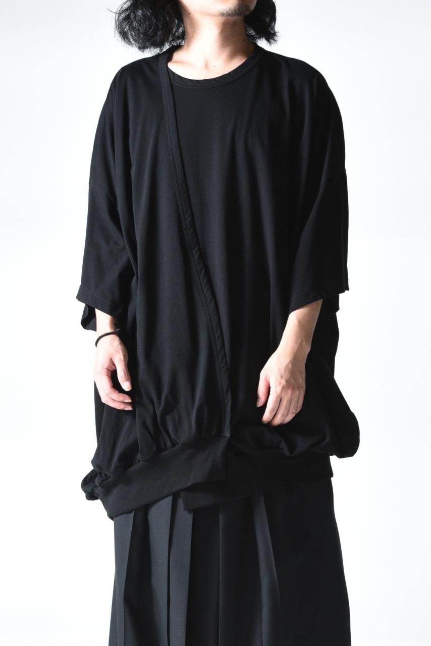 Ground Y アシンメトリーQネックT black - Ka na ta,Yohji Yamamoto