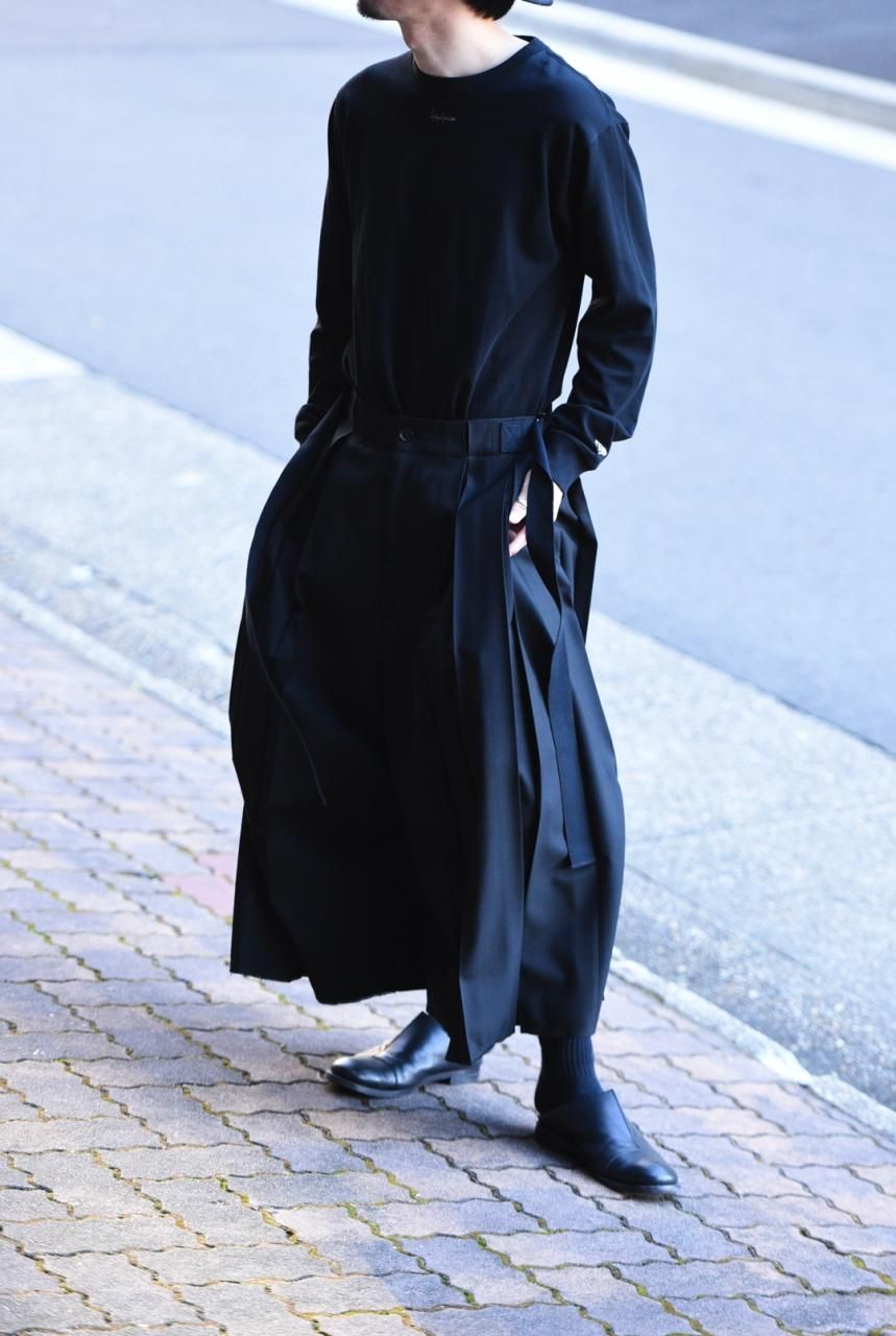 Ground Y ポリウールギャバジンボックスプリーツ袴パンツ - Ka na